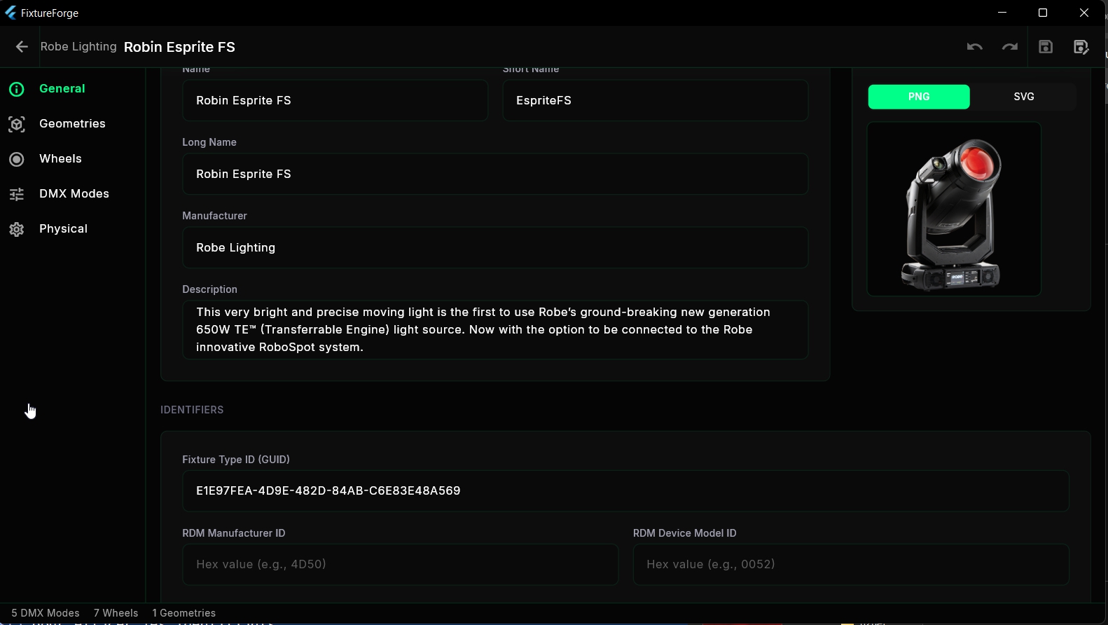 GDTF Editor - General