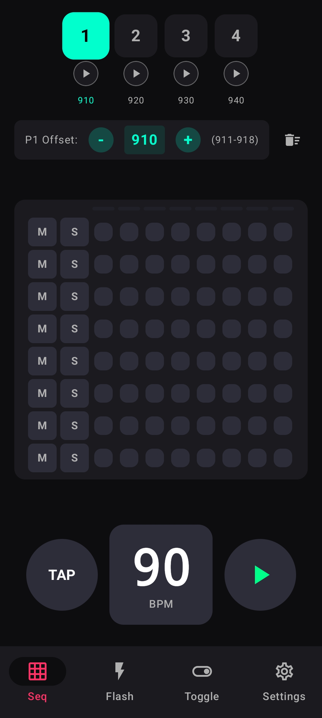 Interface Séquenceur MaPAD