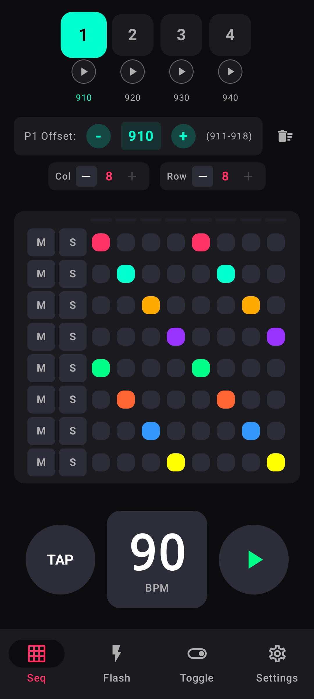 Séquenceur MaPAD avec Pattern