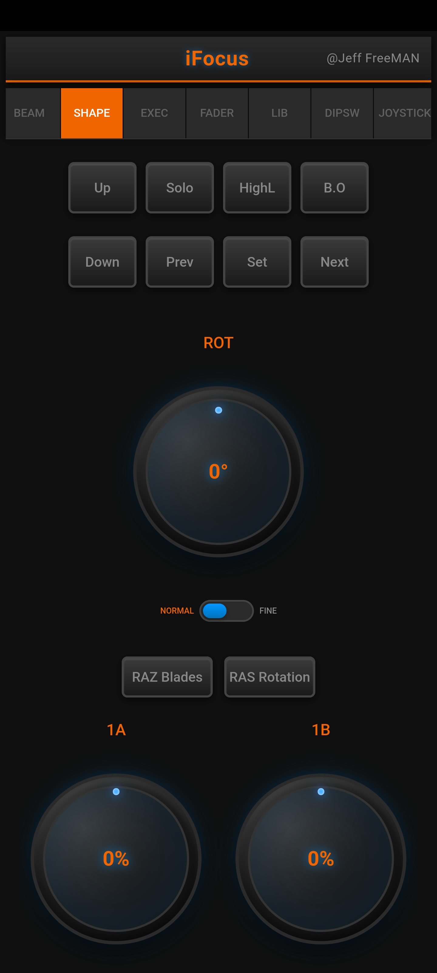 iFocus SHAPE Tab - Shapers/Blades